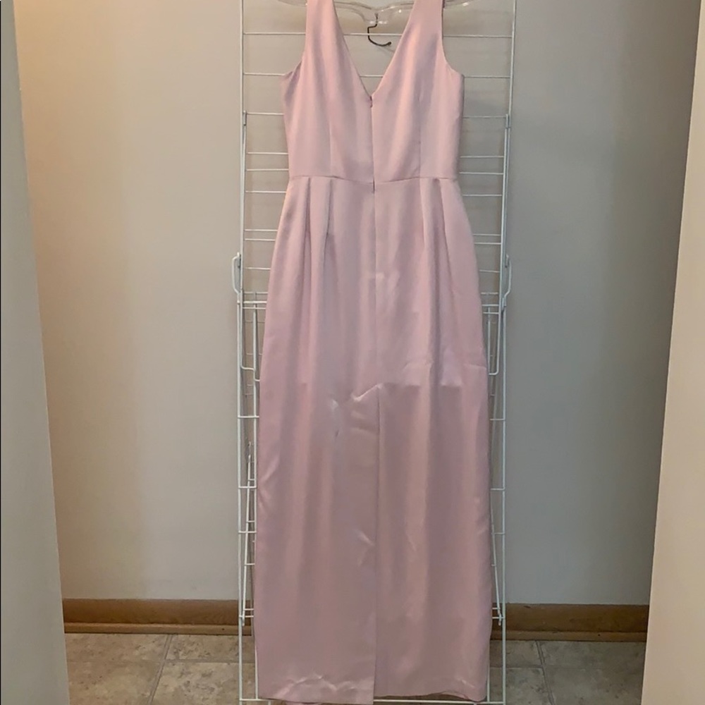 LelaRose Petal Pink Bridesmaid Gown